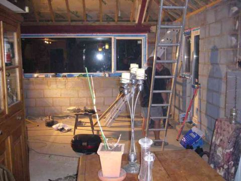 dining room with a view