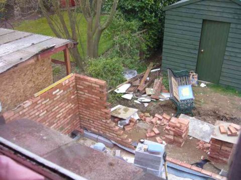 walls go up quickly
