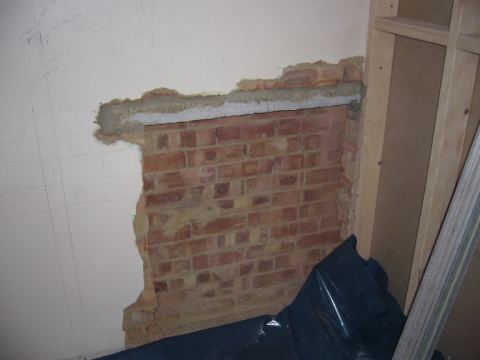 slightly messier job on the manifold cupboard for the underfloor heating (that would be my work then)