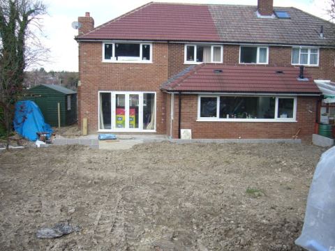 flattened by digger and ready for prepping for turf