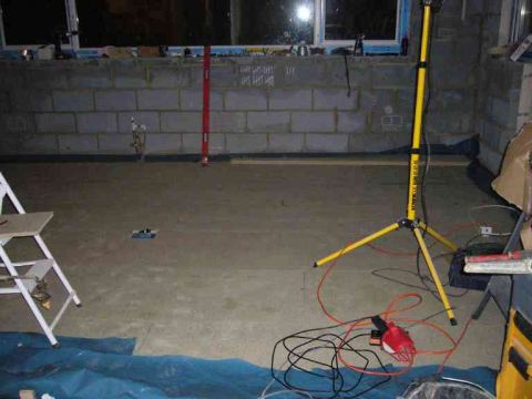 moisture resistant chipboard on top