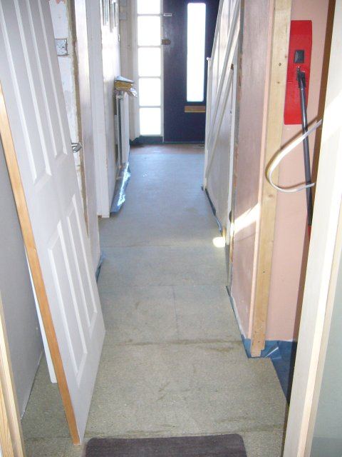 all done in the hall, just needs the laminate down