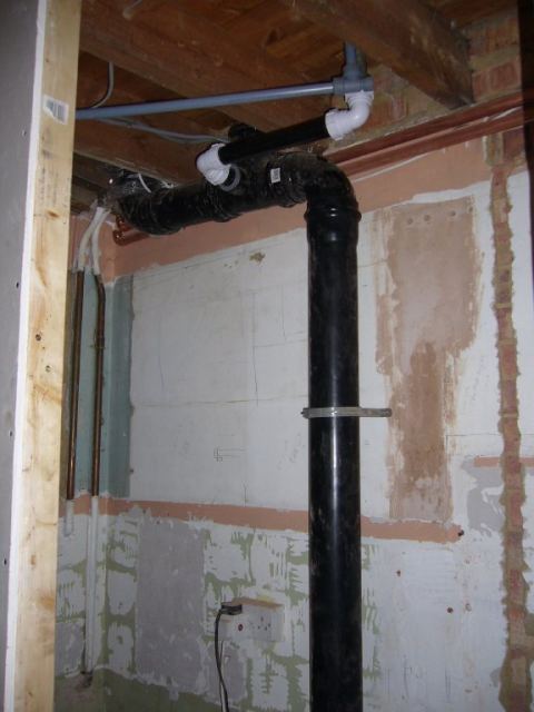 plumbing moved around