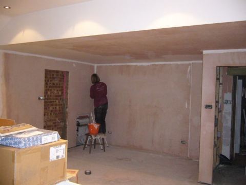 Plastered - now for the paint