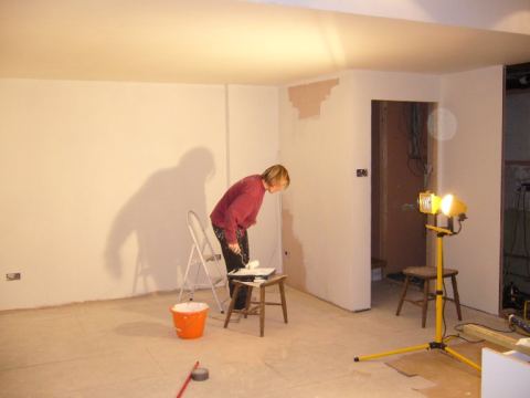 First coat nearly done