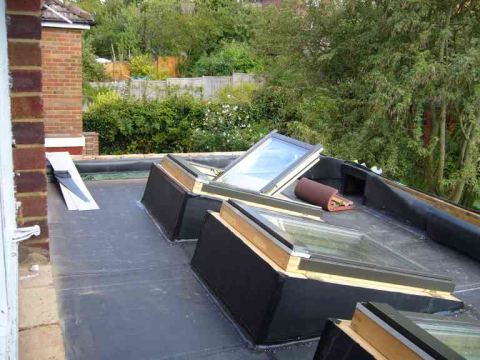 skylight windows going in