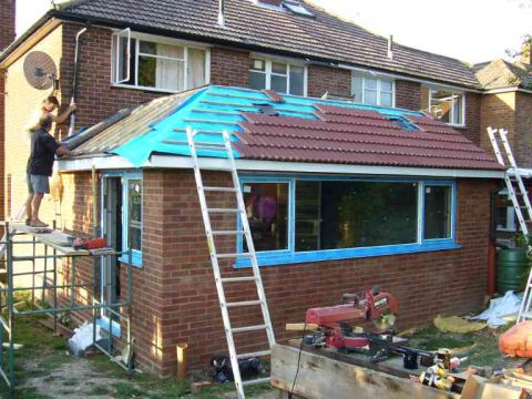 knew I left that old satellite dish there for a reason.. Tiles!
