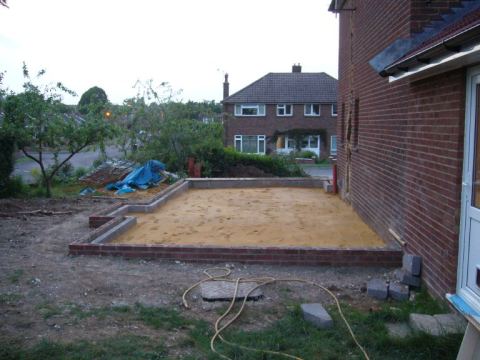 ready for the vapour barrier and reinforcing grid
