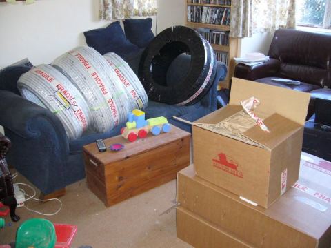 the kit arrives