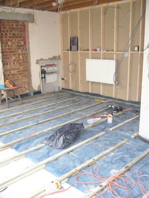 battens laid out and level (ish)