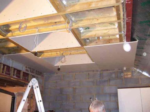 bit of plasterboard going on