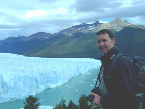North face of moreno glacier