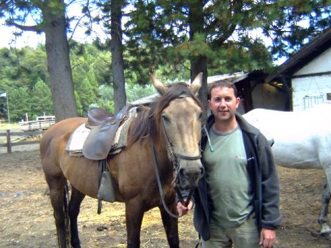 Relieved to be out of the saddle!
