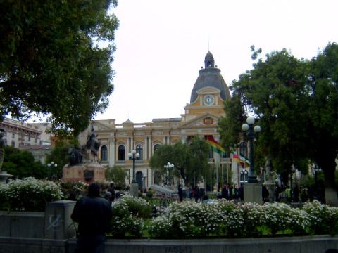 A Plaza near our hostel