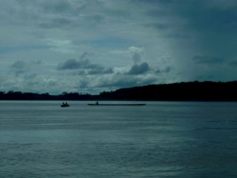 Fishermen on the river