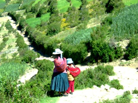 The traditional dress of Isla Del Sol