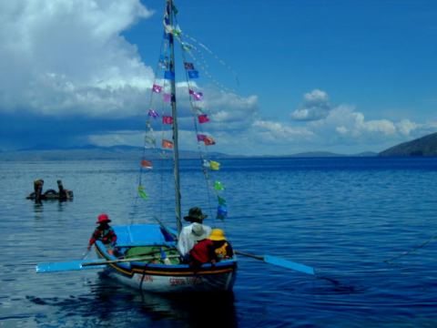 A family set off for some adventures on Lake Titicaca
